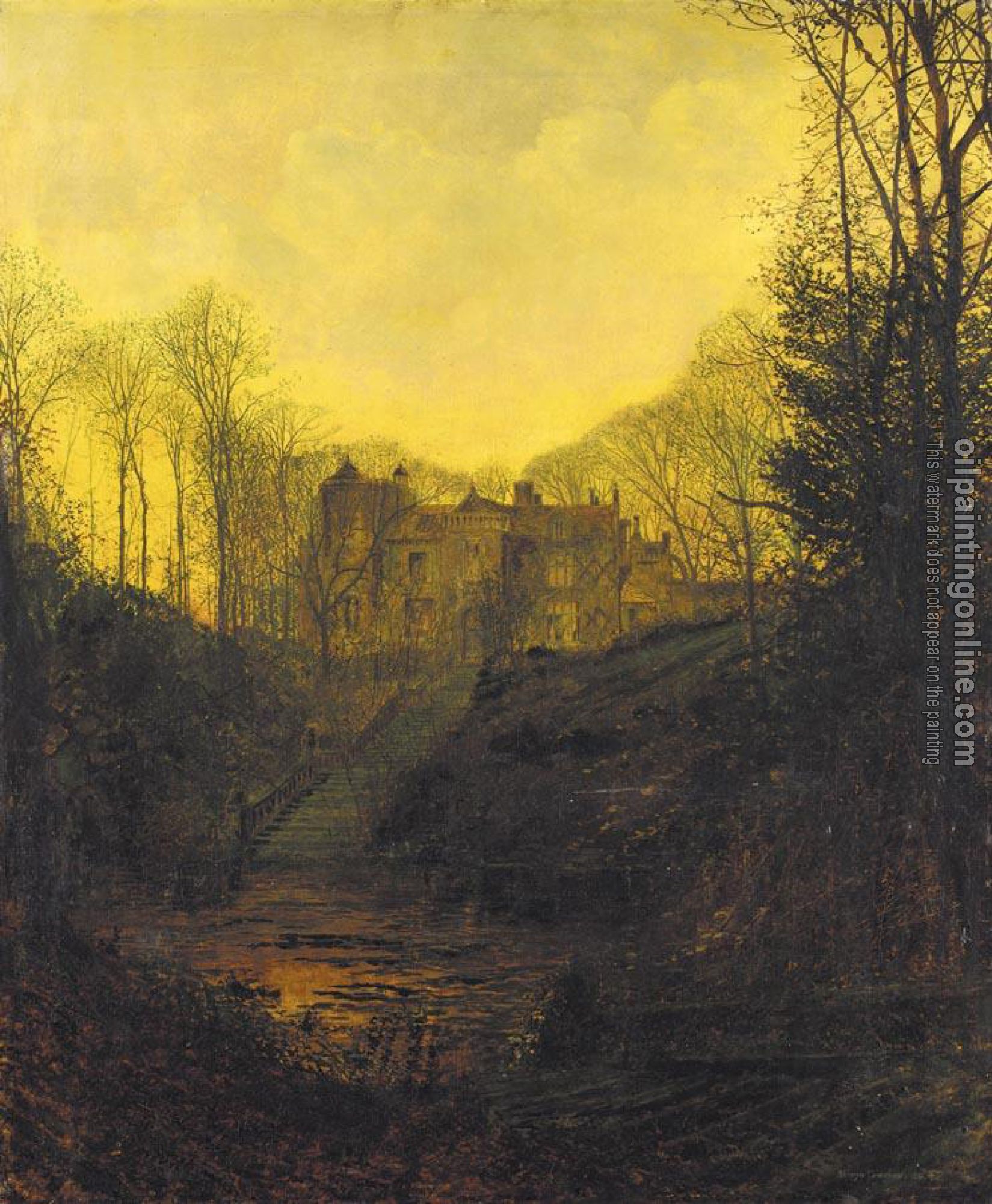 Grimshaw, John Atkinson - A Manor House in Autumn